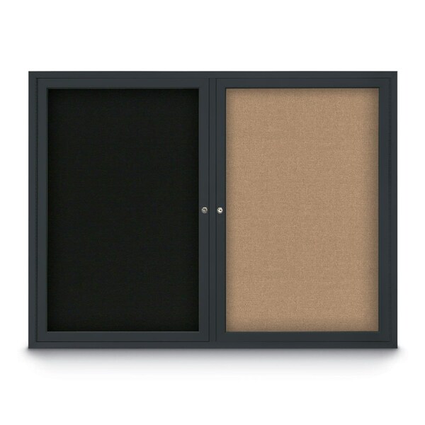 Corkboard, Cobalt/Black, 24" x 36"